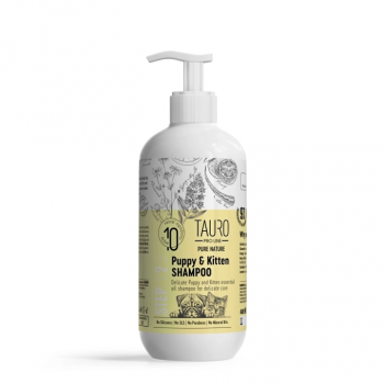 TAURO PRO LINE Pure Nature Delicate Puppy &amp; Kitten, sanftes Fellshampoo für Welpen und Kätzchen - 400ml